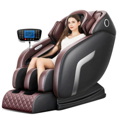 Luxury 4D SL Track Massage Chair with Zero-Gravity for Home & Spa
