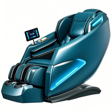 Custom full-body zero gravity AI voice control heated 4D massage chair