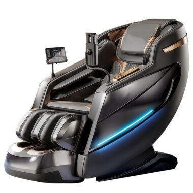 Custom full-body zero gravity AI voice control heated 4D massage chair
