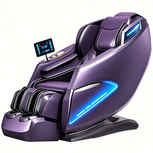 Custom full-body zero gravity AI voice control heated 4D massage chair