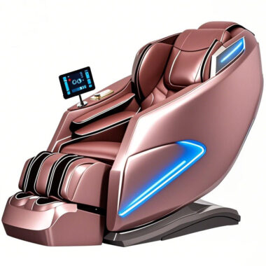 Custom full-body zero gravity AI voice control heated 4D massage chair