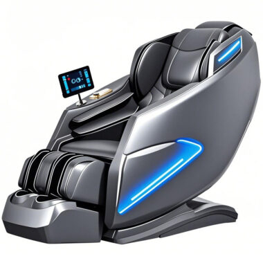 Custom full-body zero gravity AI voice control heated 4D massage chair