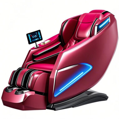Custom full-body zero gravity AI voice control heated 4D massage chair
