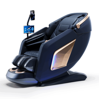 Premium luxury heated zero gravity 4D massage chair with shiatsu rollers
