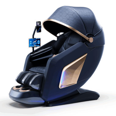 Premium luxury heated zero gravity 4D massage chair with shiatsu rollers