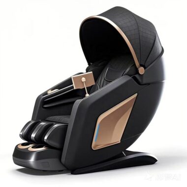 Premium luxury heated zero gravity 4D massage chair with shiatsu rollers