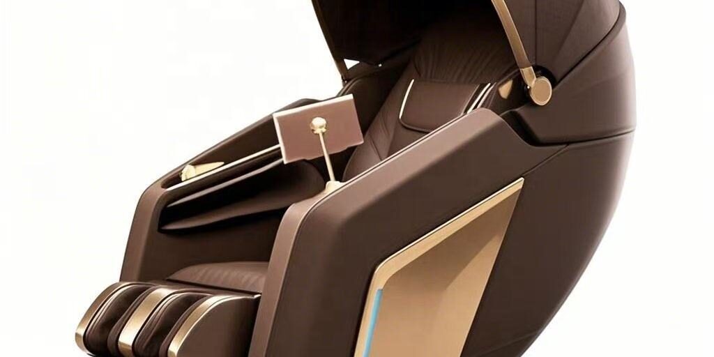 Premium luxury heated zero gravity 4D massage chair with shiatsu rollers