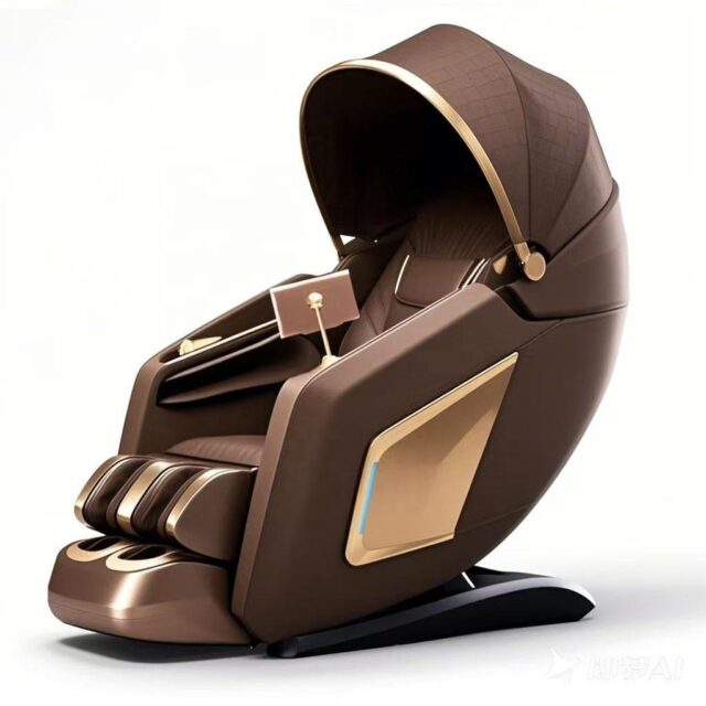 Premium luxury heated zero gravity 4D massage chair with shiatsu rollers