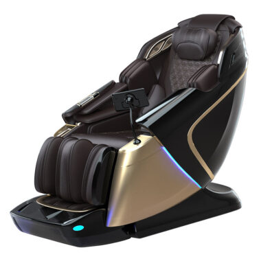 Custom full stretch back heating space-saving massage chair for office and home