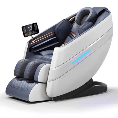 Custom full stretch back heating space-saving massage chair for office and home